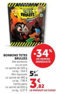 TÊTES BRULÉES Bonbons