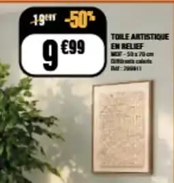 Toile Artistique en Relief