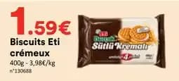 Biscuits Eti crémeux