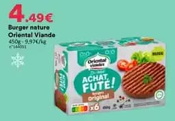 Oriental Viande Burger nature