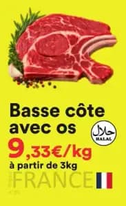 Basse côte avec os