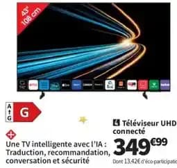 Téléviseur UHD connecté