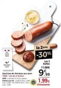 Saucisse de Morteau pur porc