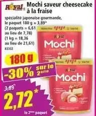 Royal - mochi saveur cheesecake a la fraise