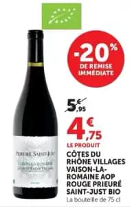 Prieuré Saint-Just CÔTES DU RHÔNE VILLAGES VAISON-LA-ROMAINE AOP ROUGE