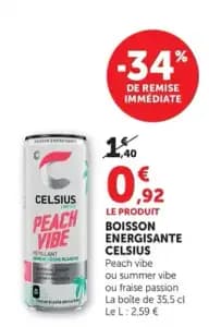 CELSIUS Peach vibe