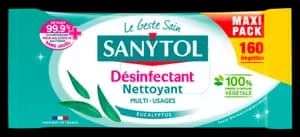 Lingettes Desifectantes Multi-Usage Sanytol