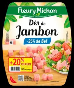Des de Jambon -25% de Sel Fleury Michon