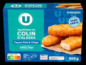 Aiguillettes de Colin Msc Surgeles Facon Fish & Chips U