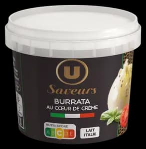 Burrata A la Creme Legere en Saumure U Saveurs