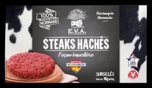 Steak Hache Facon Bouchere 15% Mg Saveurs de Normandie Surgelé Chiron