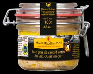 Foie Gras de Canard Entier du Sud-Ouest Igp Mi-Cuit Maistres Occitans