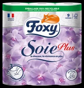Papier Toilette 3 Epaisseurs Soie Plus Foxy
