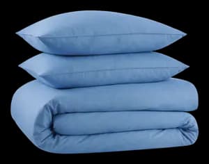 PARURE MICROFIBRE LAVÉE 240X220CM CÔTÉ DÉCO