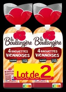 Baguettes Viennoises la Boulangere