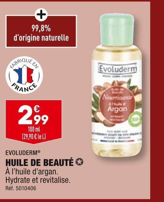 EVOLUDERM HUILE DE BEAUTÉ