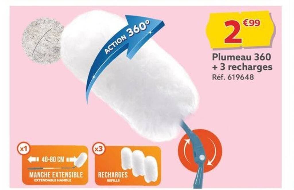 Plumeau 360 + 3 recharges