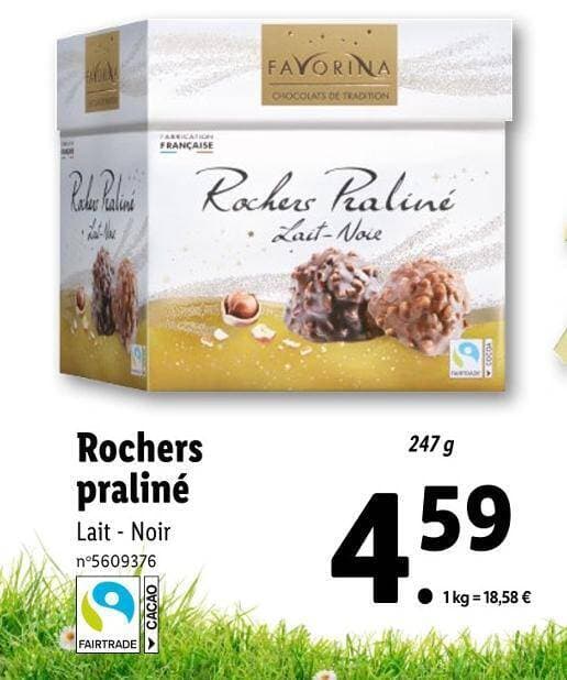 FAVORINA Rochers praliné