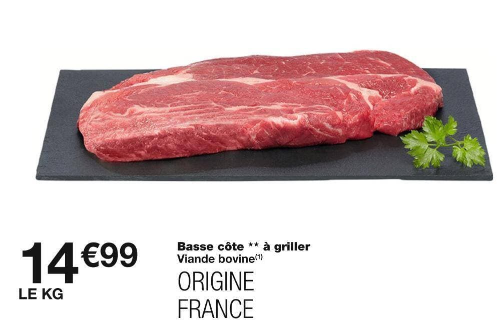 Basse côte à griller