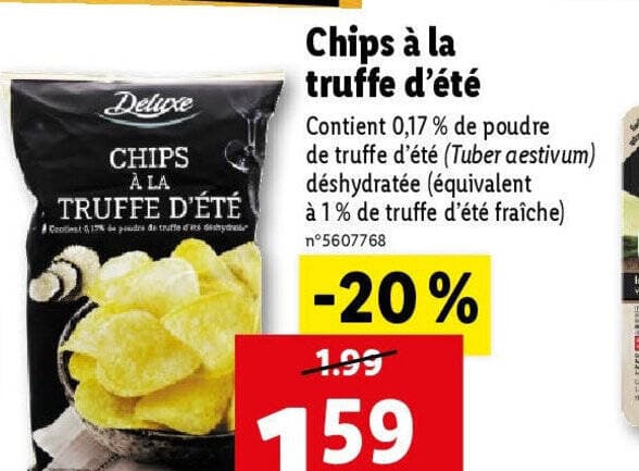 Chips à la truffe d'été