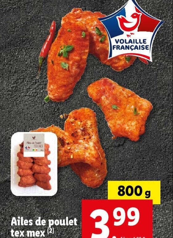 Ailes de poulet tex mex