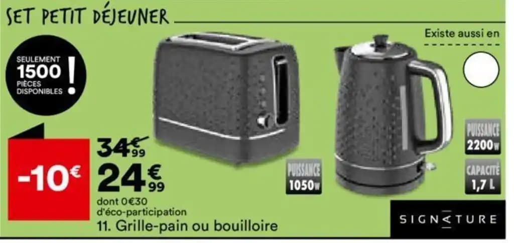 Grille-pain ou bouilloire