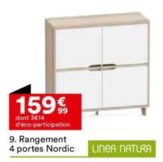 Rangement 4 portes Nordic