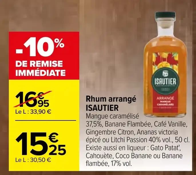 Rhum arrangé ISAUTIER