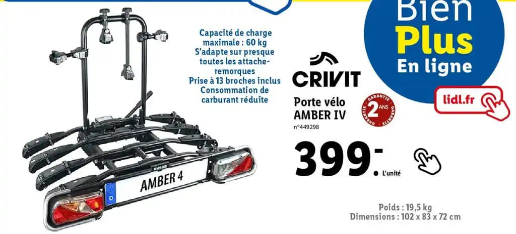 Porte vélo AMBER IV