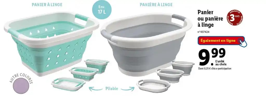 Panier ou panière à linge