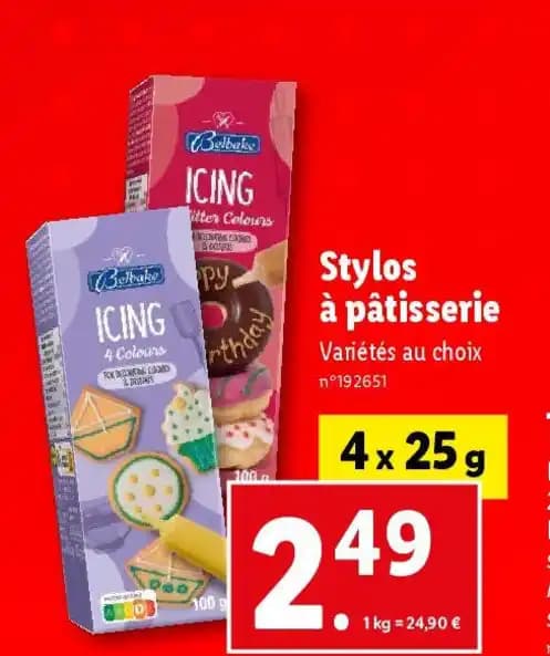 Stylos à pâtisserie