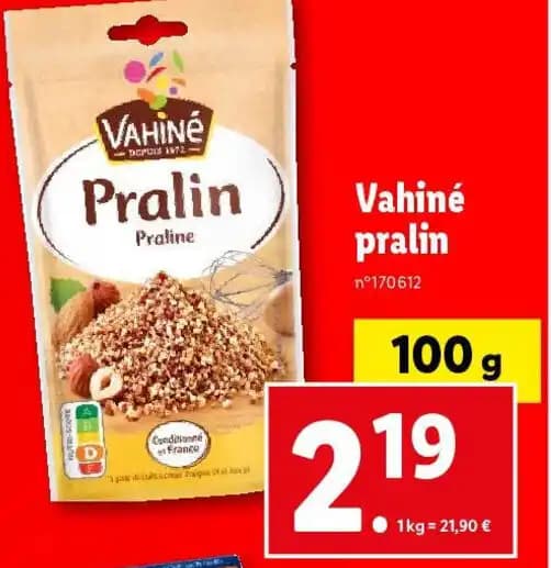 Vahiné pralin