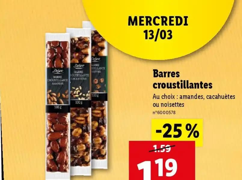 Barres croustillantes