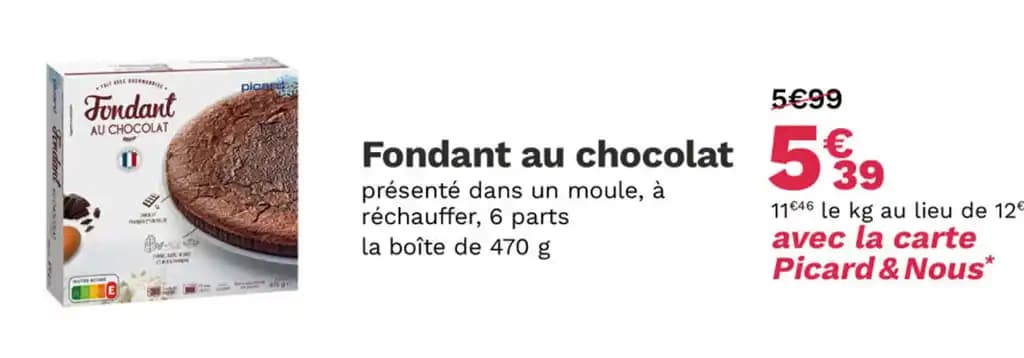 Fondant au chocolat