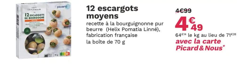 12 escargots moyens