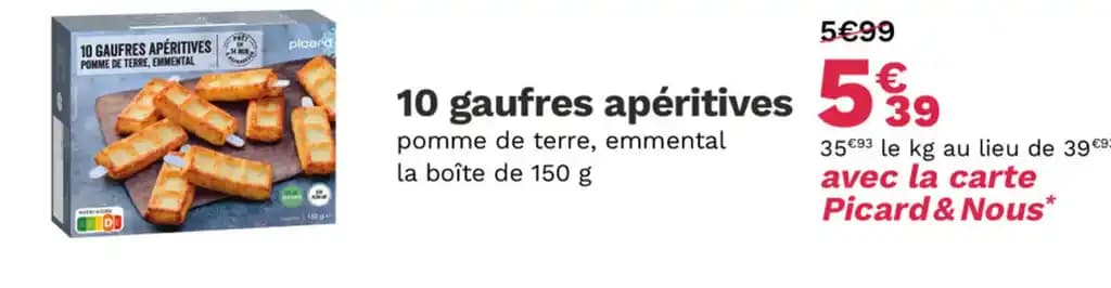 10 gaufres apéritives