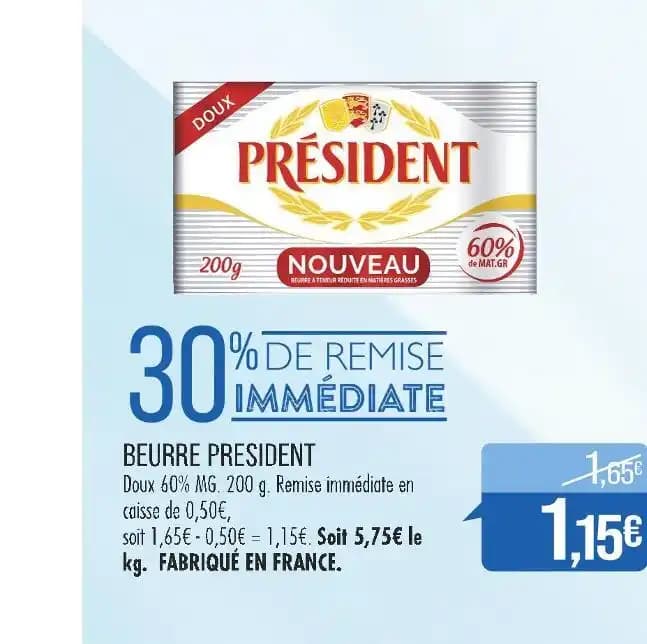 PRESIDENT BEURRE