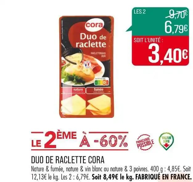 CORA DUO DE RACLETTE