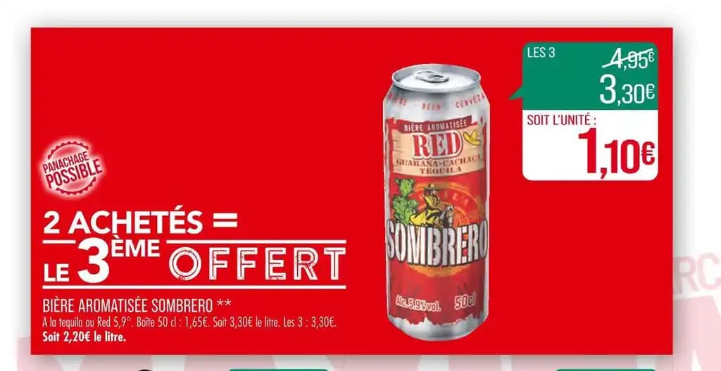 SOMBRERO BIÈRE AROMATISÉE