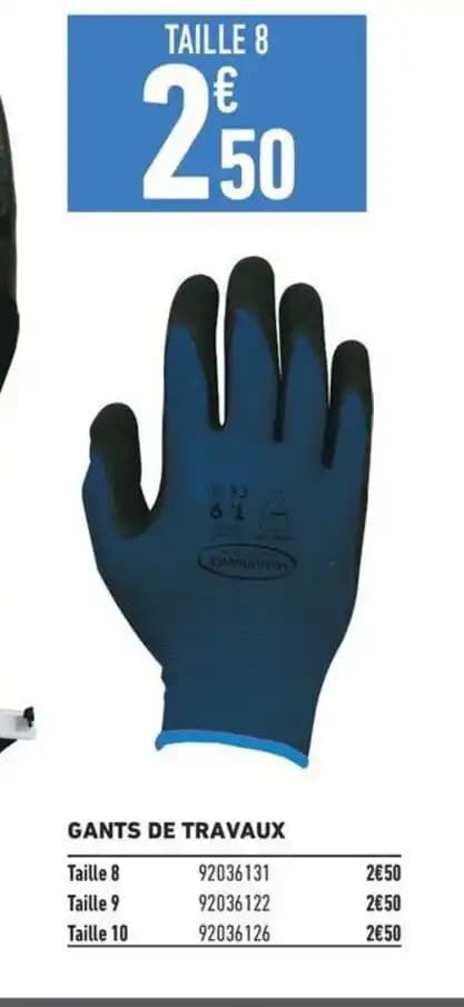 GANTS DE TRAVAUX