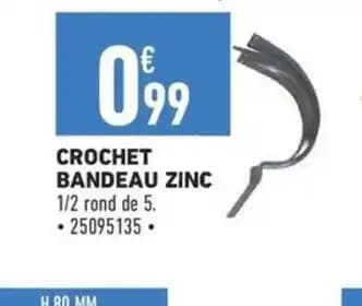 CROCHET BANDEAU ZINC