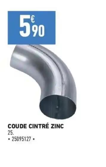 COUDE CINTRÉ ZINC