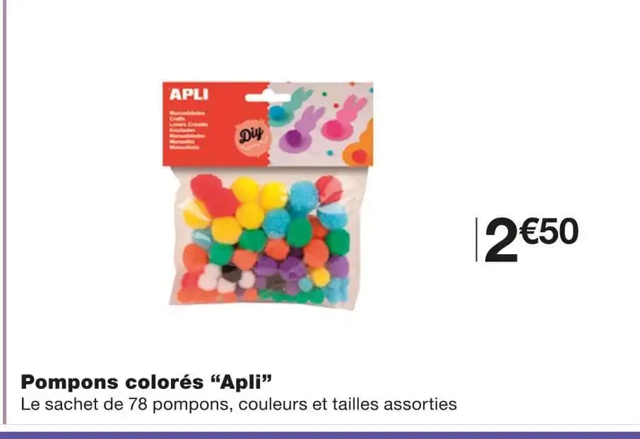Pompons colorés