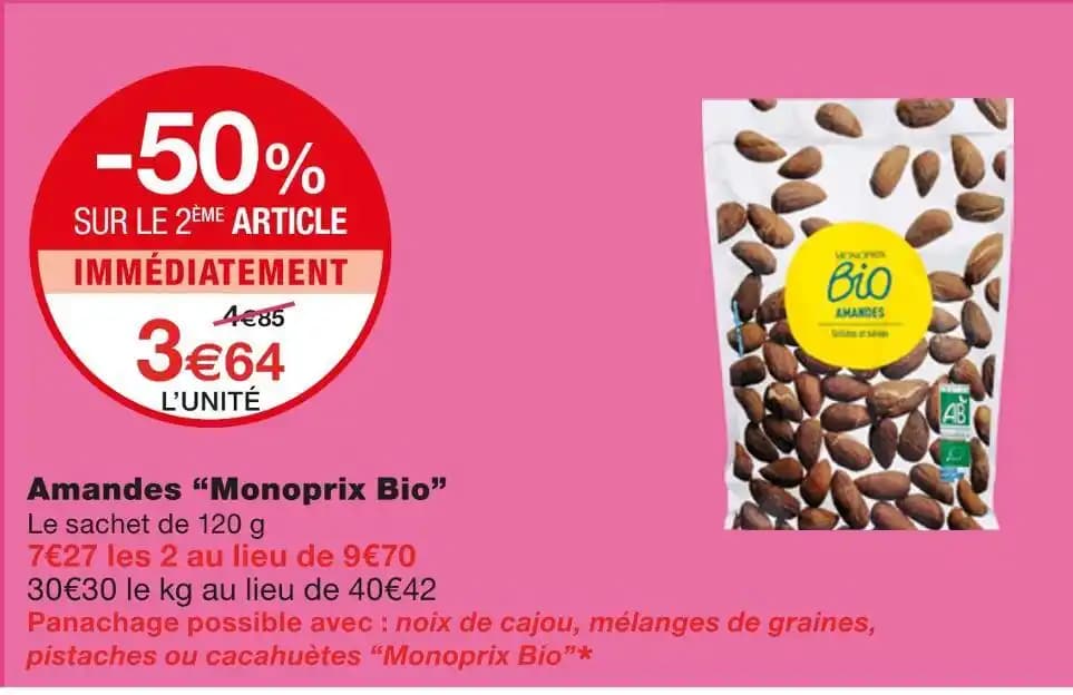 Monoprix Bio Amandes