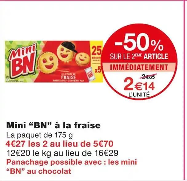 BN Mini BN à la fraise
