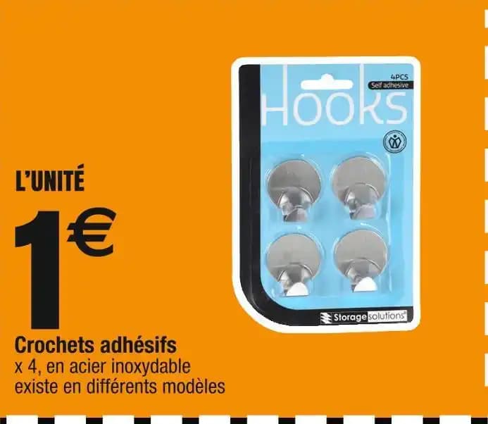 Crochets adhésifs