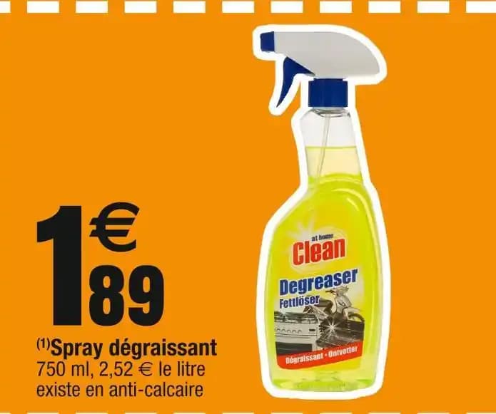 (1)Spray dégraissant