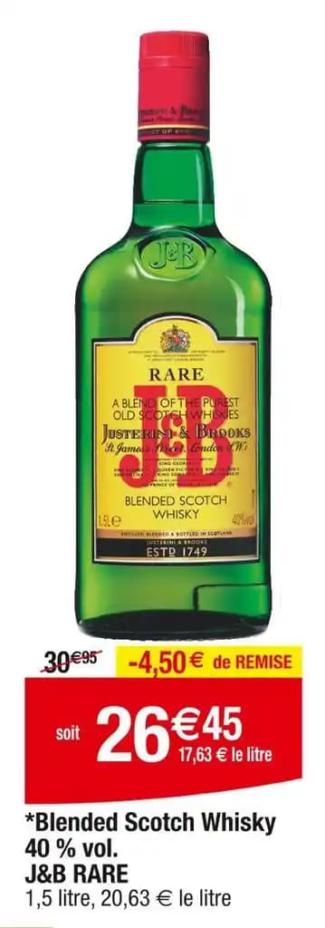 J&B RARE J&B RARE 40 % vol