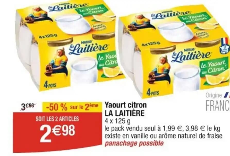 le Yaourt Citron Laitière