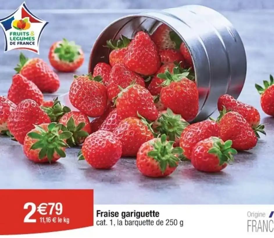Fraise gariguette cat. 1